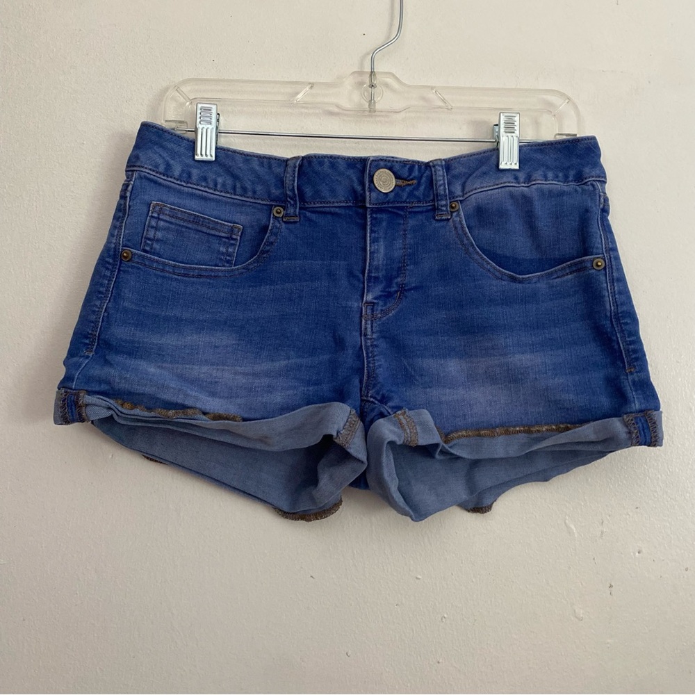 Authentic‎ American Heritage Blue Denim Women's Shorts Size 9 Shortie Cuffed